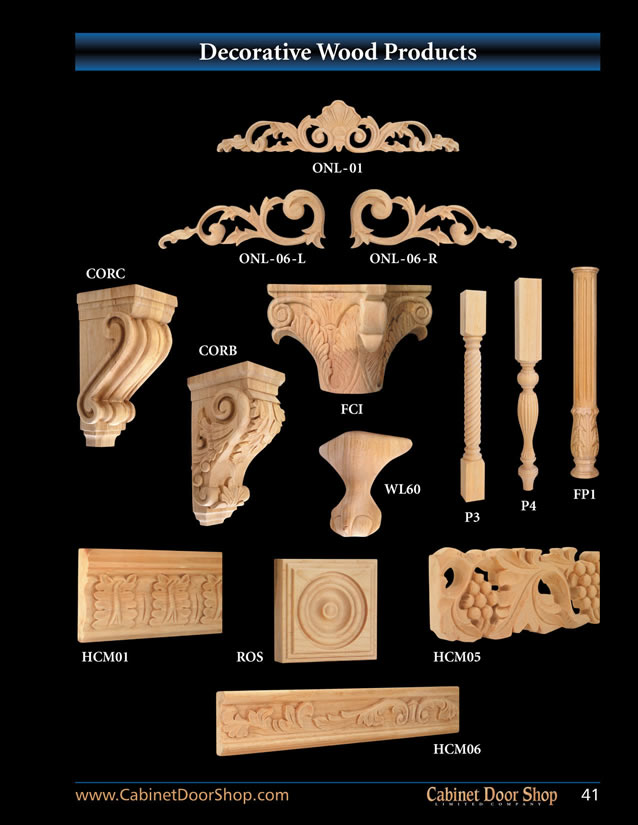 41 Decorative Wood Products